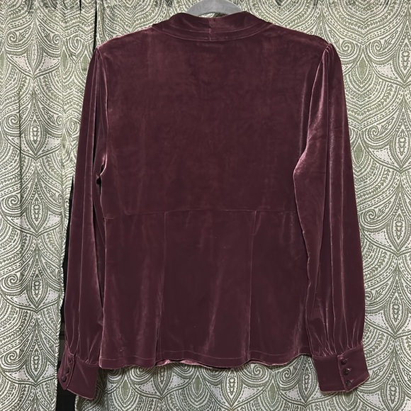 Vintage Talbots Velvet Blouse - Picture 6 of 6